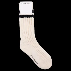 Love Stories Rippensocken Sportliche Rippstrümpfe Off-White Outlet