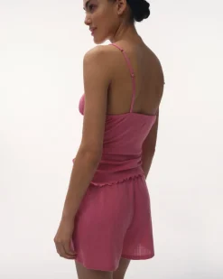 Love Stories Sunday Bequeme Baumwollshorts Rosa New