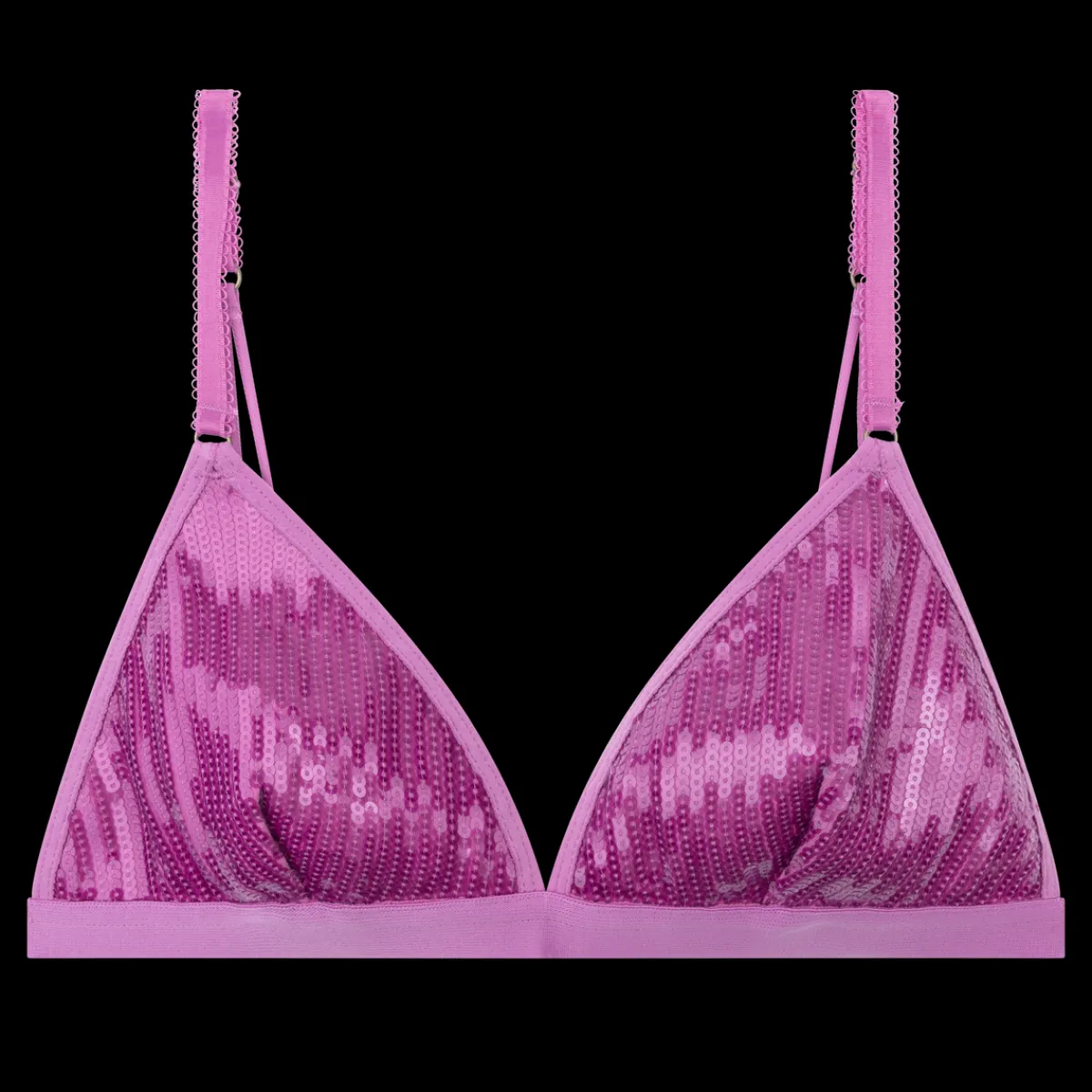 Love Stories Uma Bequemer Triangle Bralette Dunkelrosa Best