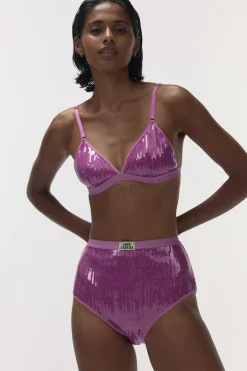 Love Stories Uma Bequemer Triangle Bralette Dunkelrosa Best